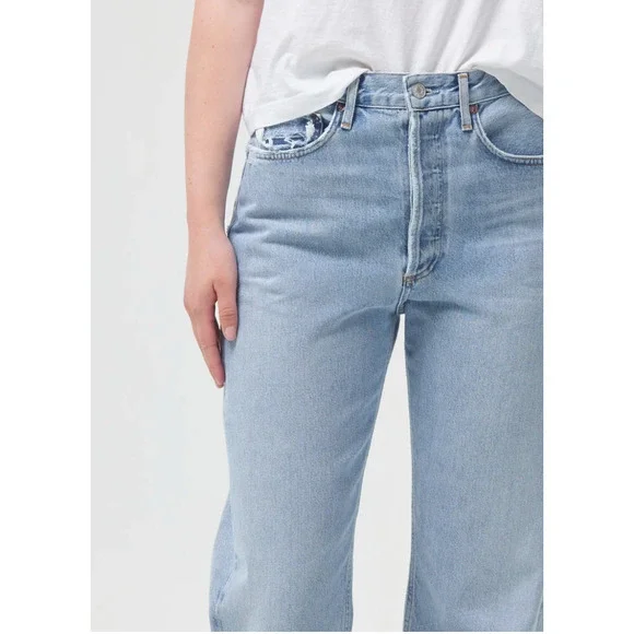 Agolde 90's Mid Rise Straight in Snapshot Size 24 - Picture 2 of 11